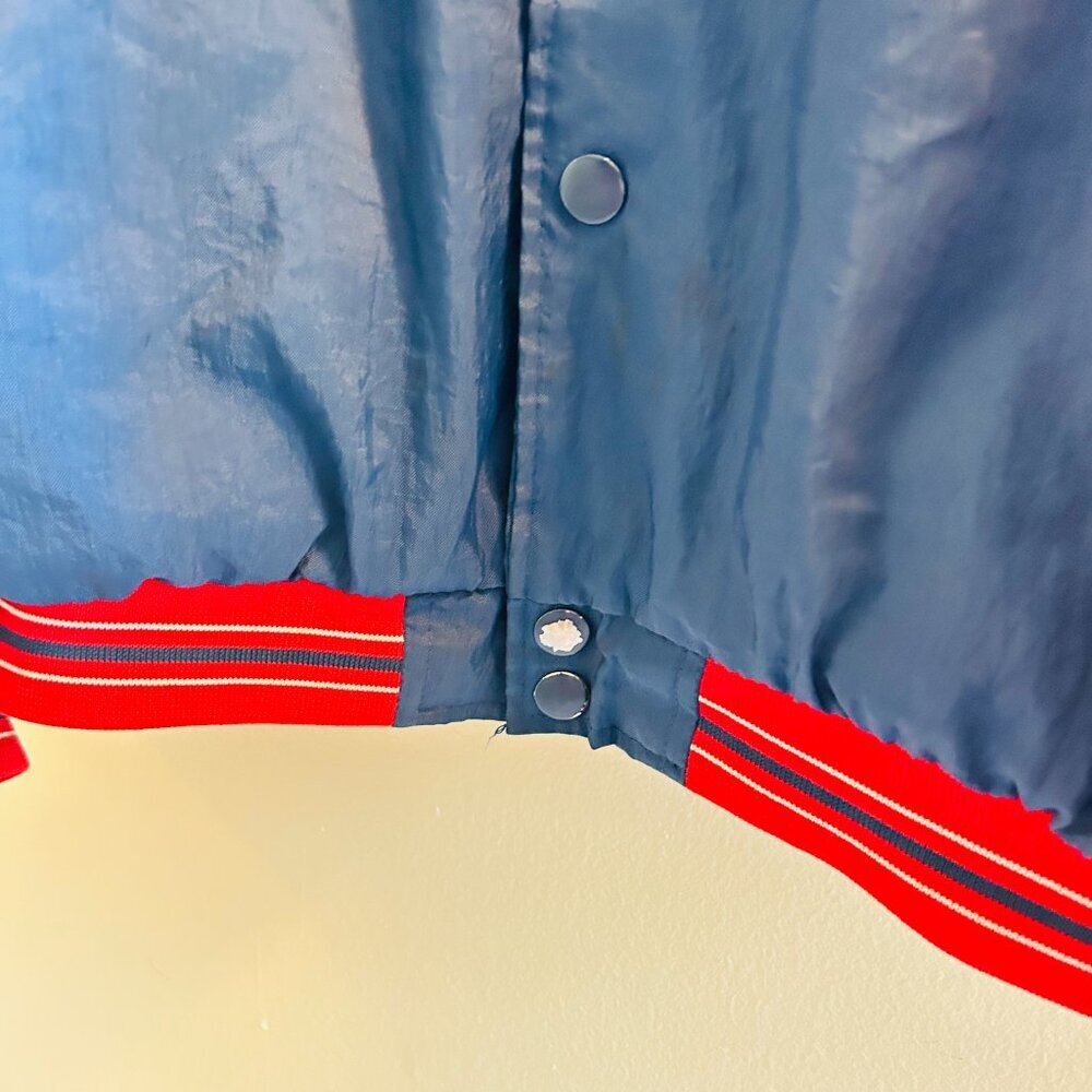 Cleveland Indians Starter Jacket Mens Size XL Diamond Collection Vintage Blue - Picture 4 of 12